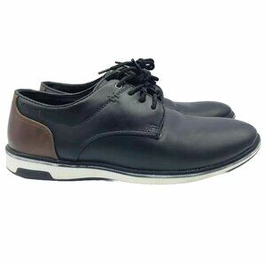 Red Tape Mens Shoes Size 8 Black Oxford Leather Dress Classic Comfort Lace Up